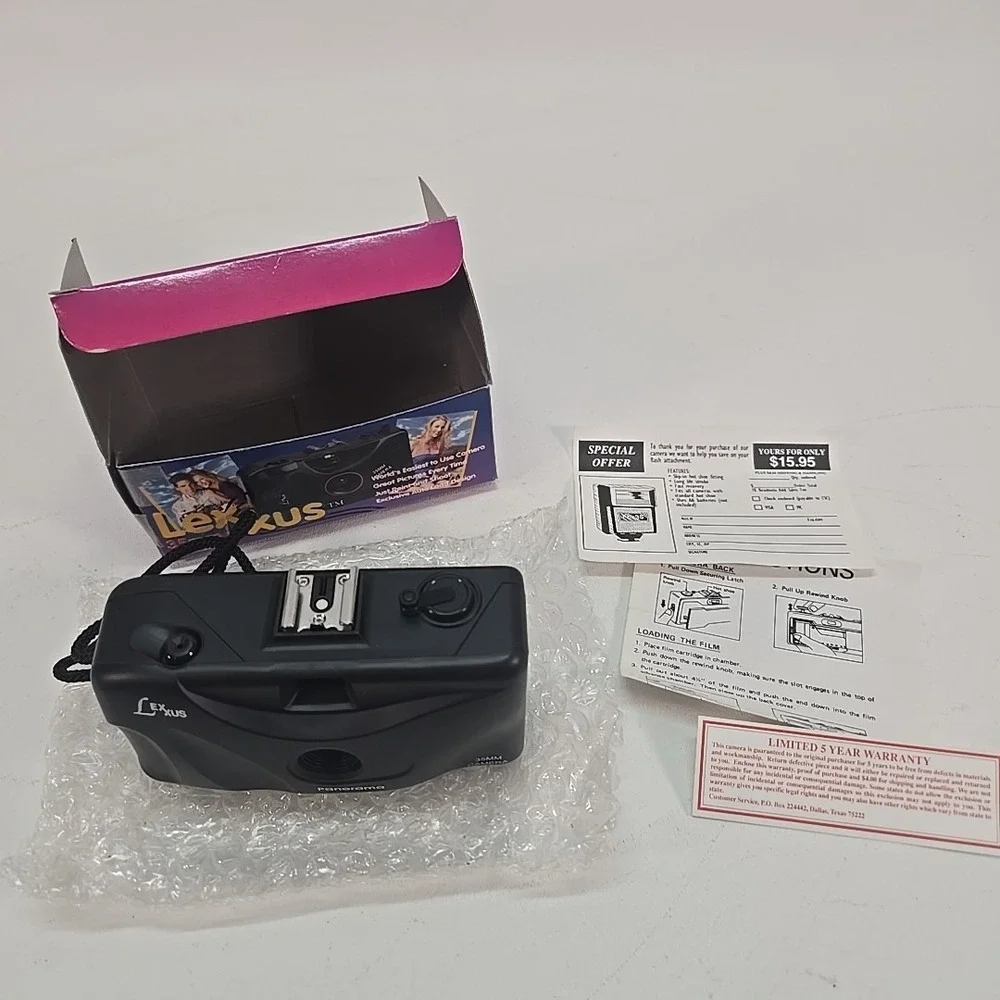 Lexxus Panorama 35mm Film Camera Brand New‎ In Wrapping w/Box & Instructions